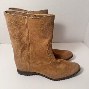 Vintage Frye Booties Decades Old Resoled with Rubber-Frye Authenticated